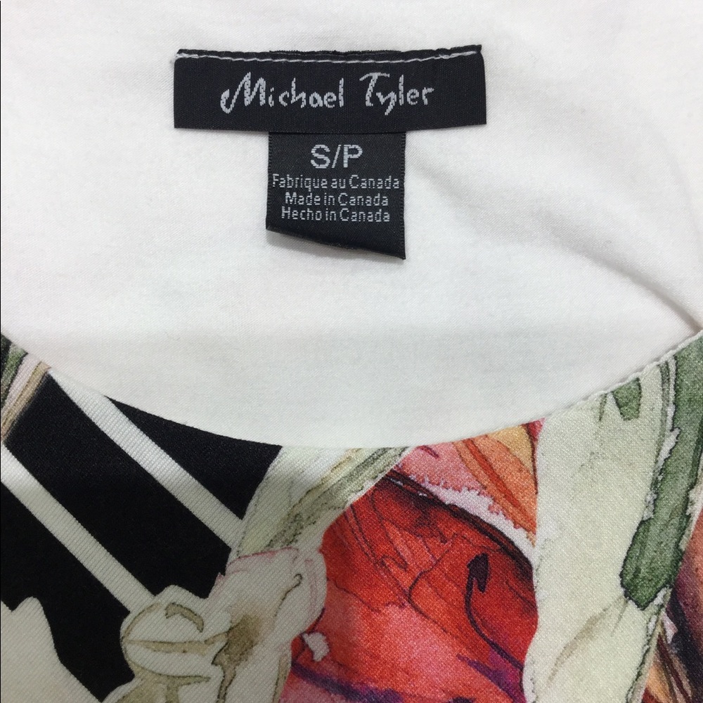 MICHAEL TYLER Casual Flower Print Dress Size Small - Picture 5 of 5